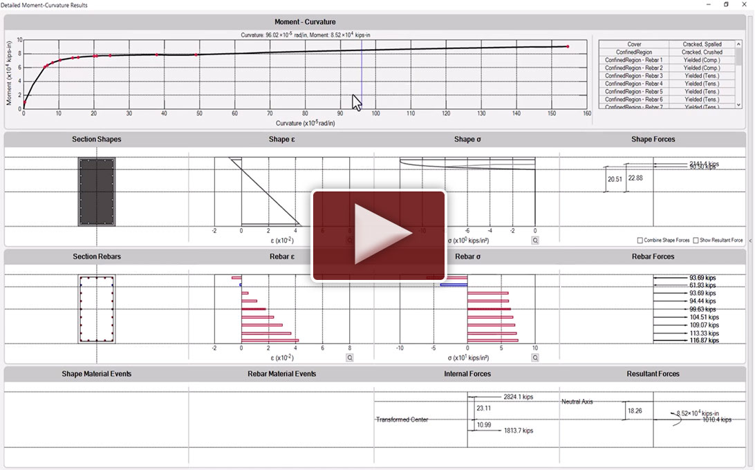 LARSA 4D C-Suite Moment Curvature Analysis Tutorial